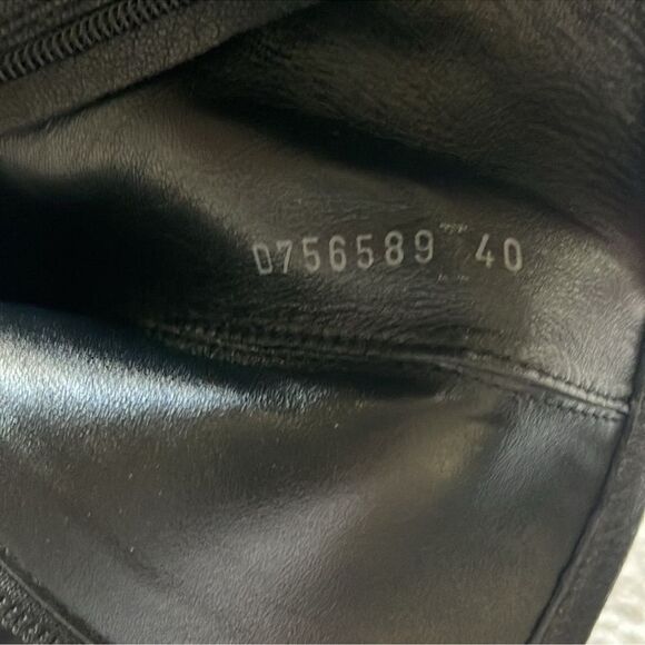 NEW AGL Chunky Biker Moto Lug Sole Black Leather Buckle Boots 40 - Picture 12 of 13